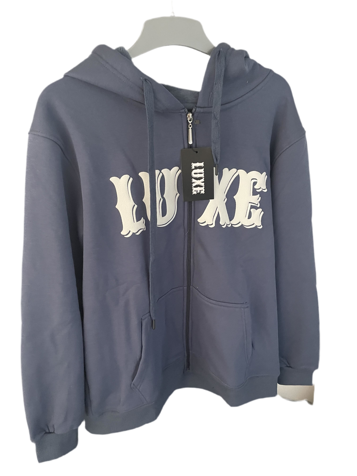 Luxe zip up blå