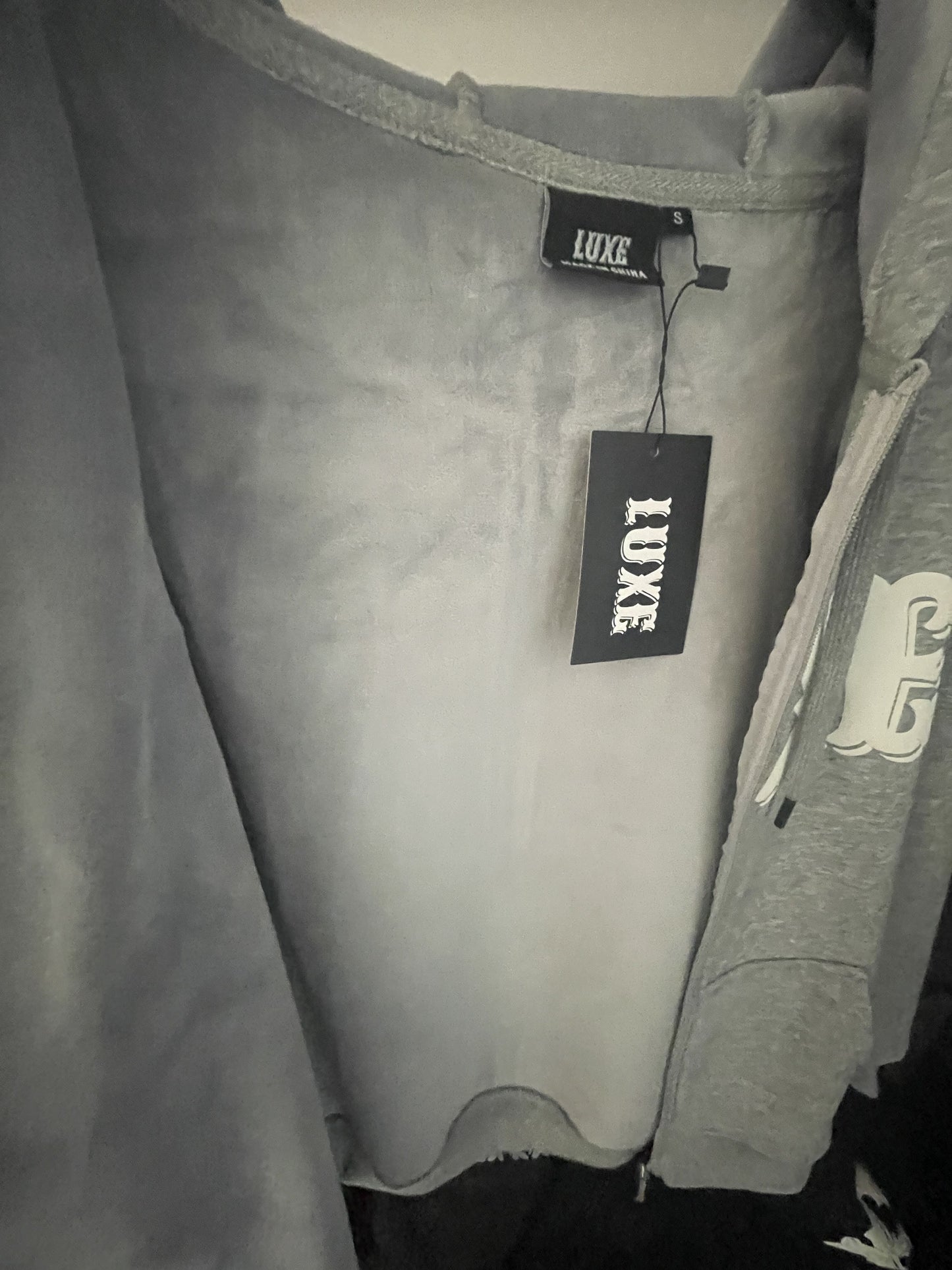 Luxe zip up grå